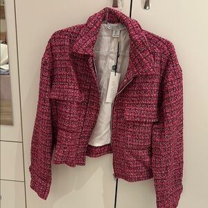 Rachel Zoe Pink Tweed Jacket